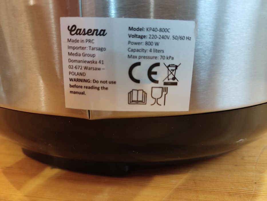 Maszyna do wypieku chleba i szybkowar