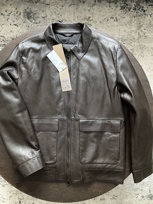 Куртка з овечої шкіри наппа  від  MASSIMO DUTTI  /  Розмір XXL