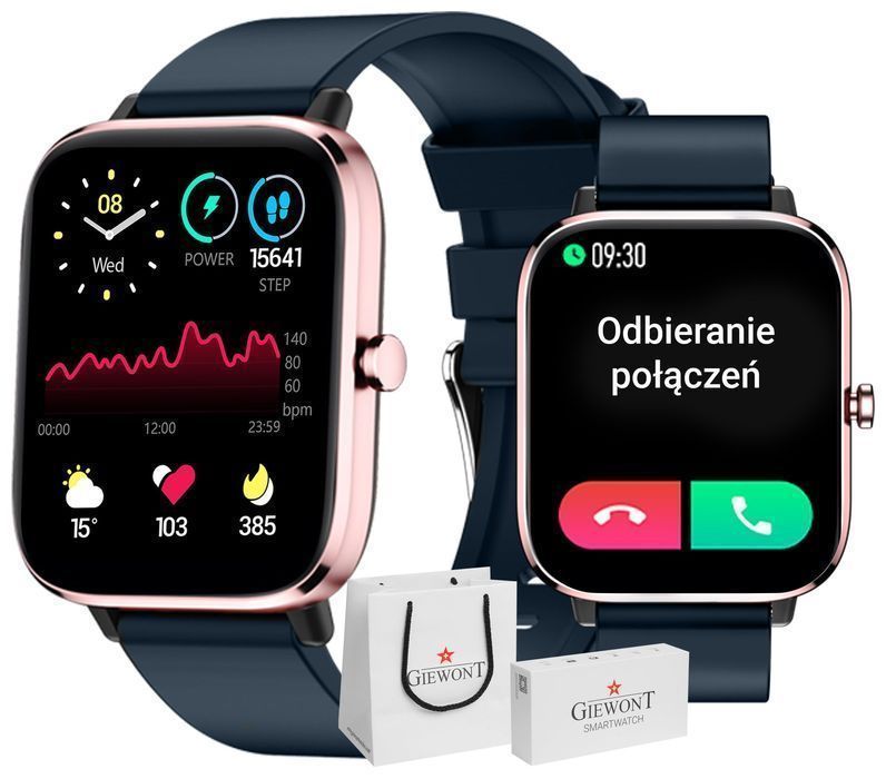 Smartwatch GIEWONT Dynamic SmartCall GW230-5 - RoseGold/Deep Ocean