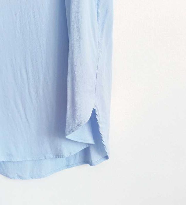 Błękitna bluzka H&M 36-38 S/M Basic baby blue