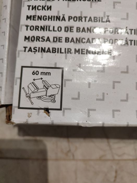 Małe imadło warsztatowe przenośne i obrotowe Nowe ślusarskie