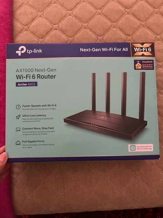 Router TP-Link Archer AX12 Wi-Fi 6 – NOVO / Nunca utilizado