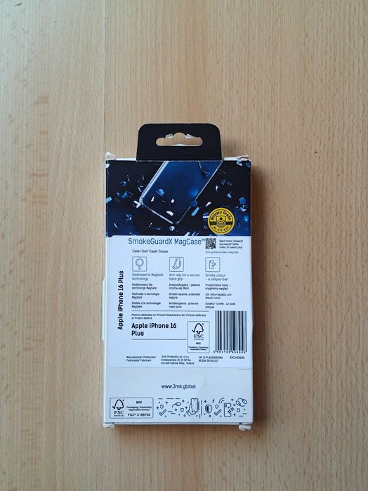 Etui 3MK SmokeGuardX MagCase do Iphone 16 plus