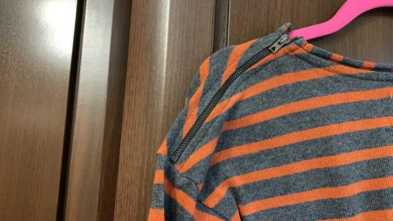 Lekki, bawełniany sweterek S (36) Zara sweter w paski suwak