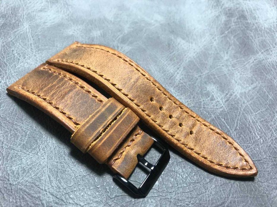 Кожаный ремешок для часов. Качественная натуральная кожа ручная работа