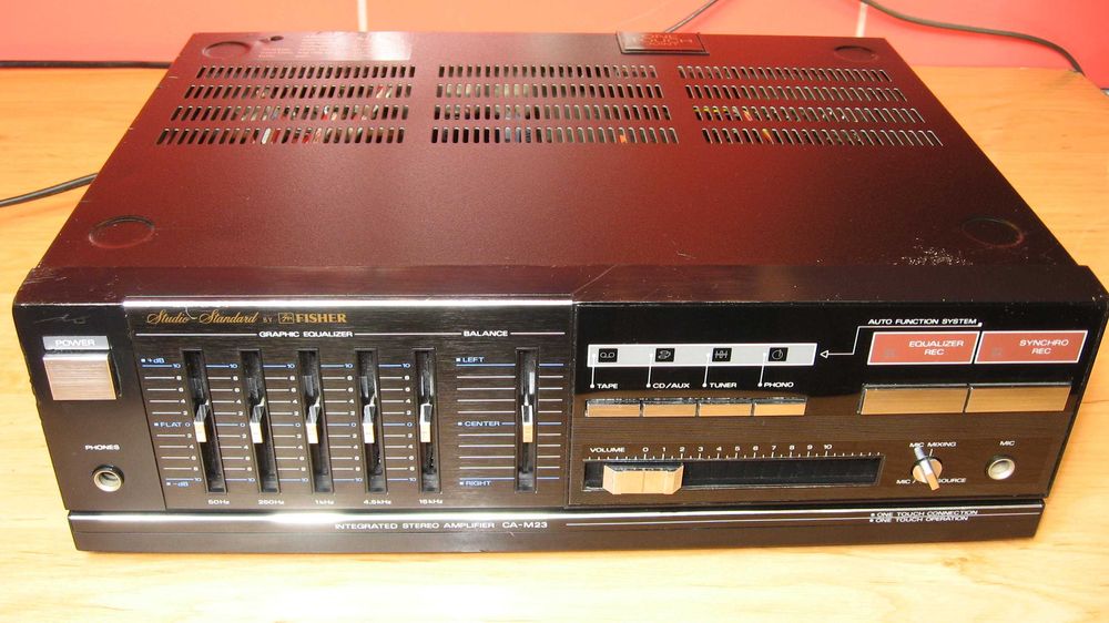 FISHER CA-M23 (SANYO) Wzmacniacz z korektorem graficznym i mocą 2x35 W