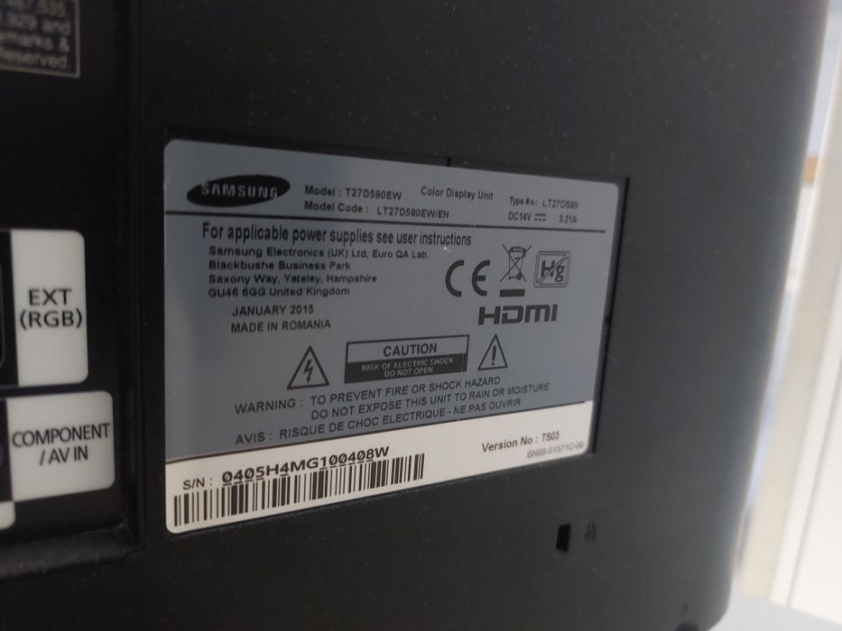 Monitor/ Telewizor Samsung 27 cali z tunerem TV T27D590EW