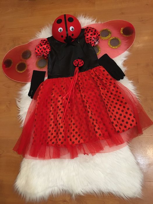 Vestido a Joaninha de Carnaval