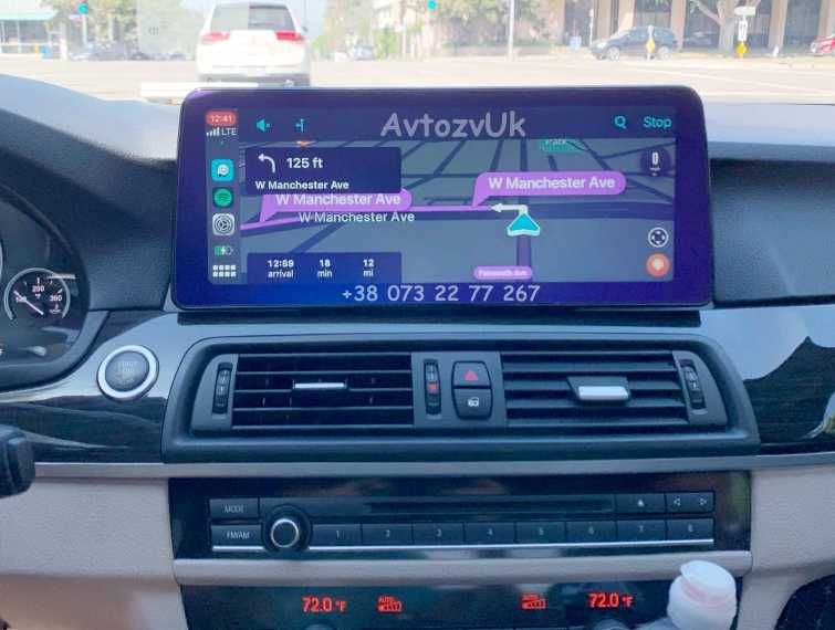 Дисплей BMW 5 M F10 F11 NBT EVO Ф10 F06 F12 F13 Ф06 Android 15 CarPlay