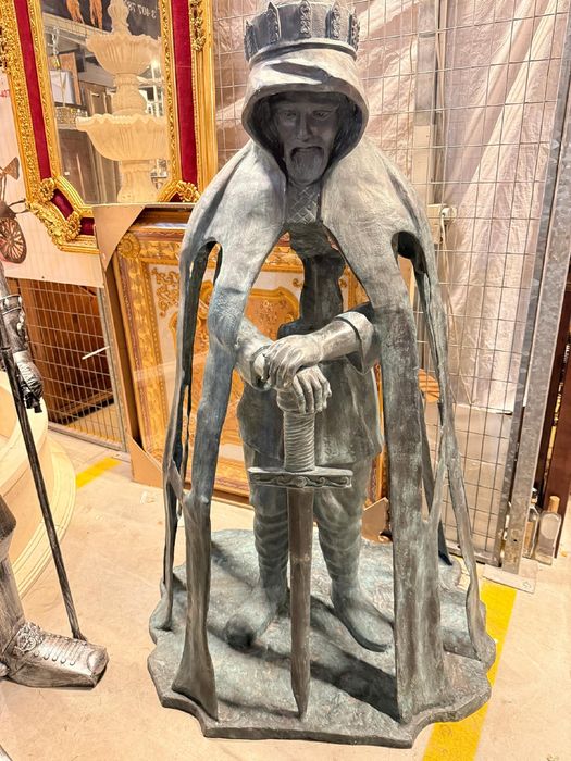 Posąg Króla Artura - Figura Z Brązu 180 Cm