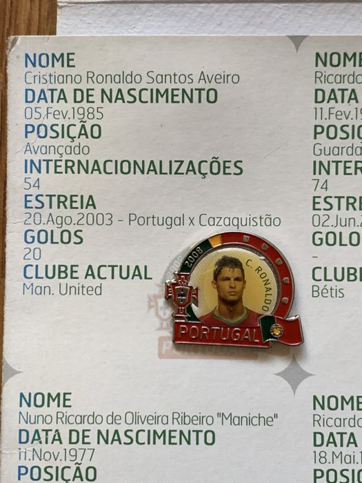 15 Pins - Selecção Portuguesa - Futebol - Ronaldo