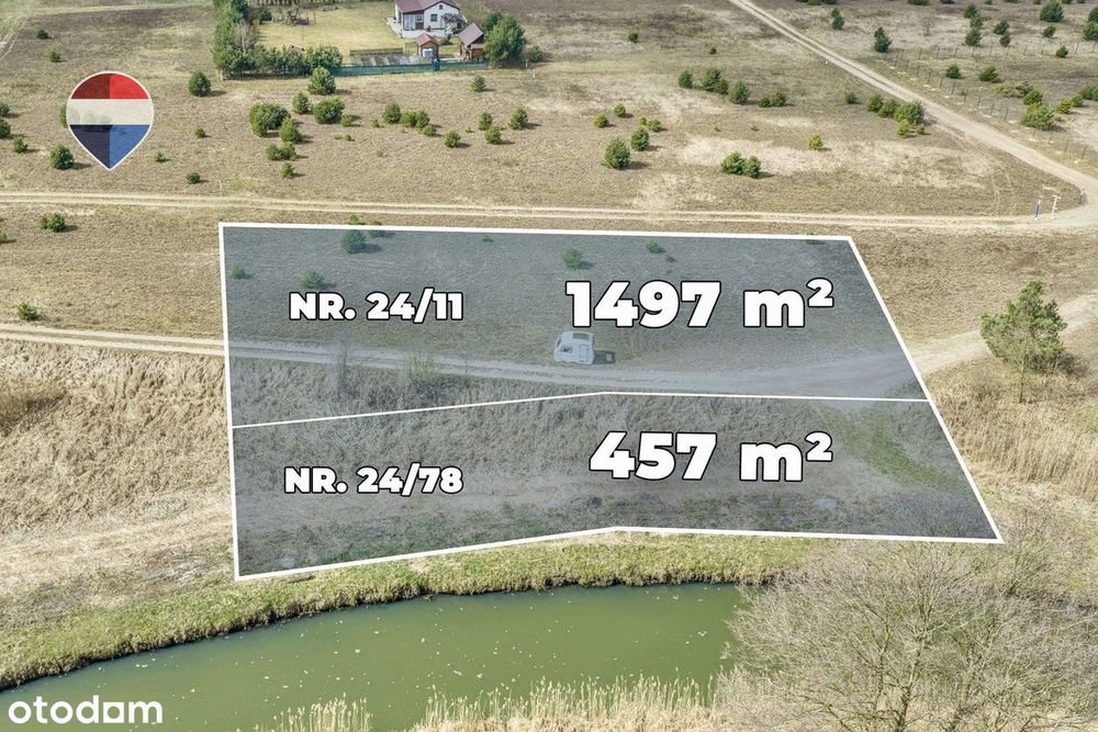 Działka z linią brzegową i zabudową rekreacyjną - Widok 4