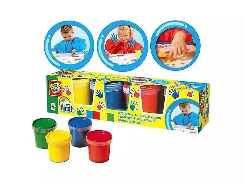 Farby do malowania palcami (4 sztuki). SES NL. Nowy Produkt