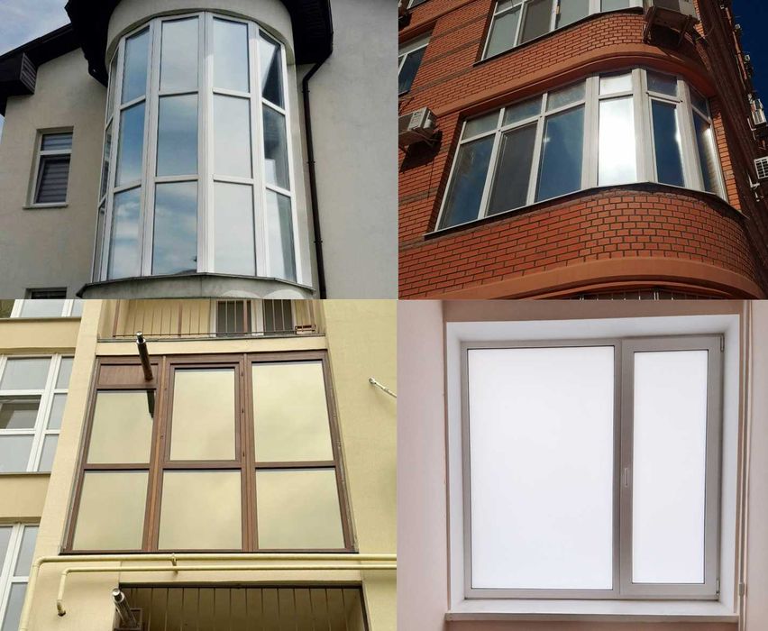 Тонировка, поклейка пленки. Зеркальные, матовые, бронепленки на окна