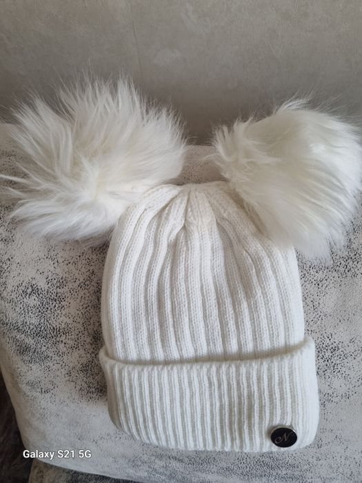 Czapka damska ciepla z polarkiem