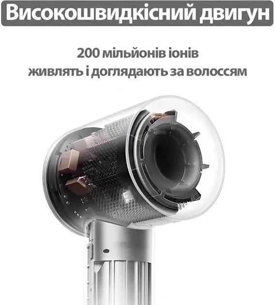 Професійний фен Super Hair Dryer 5 в 1 з іонізацією 1600 Вт