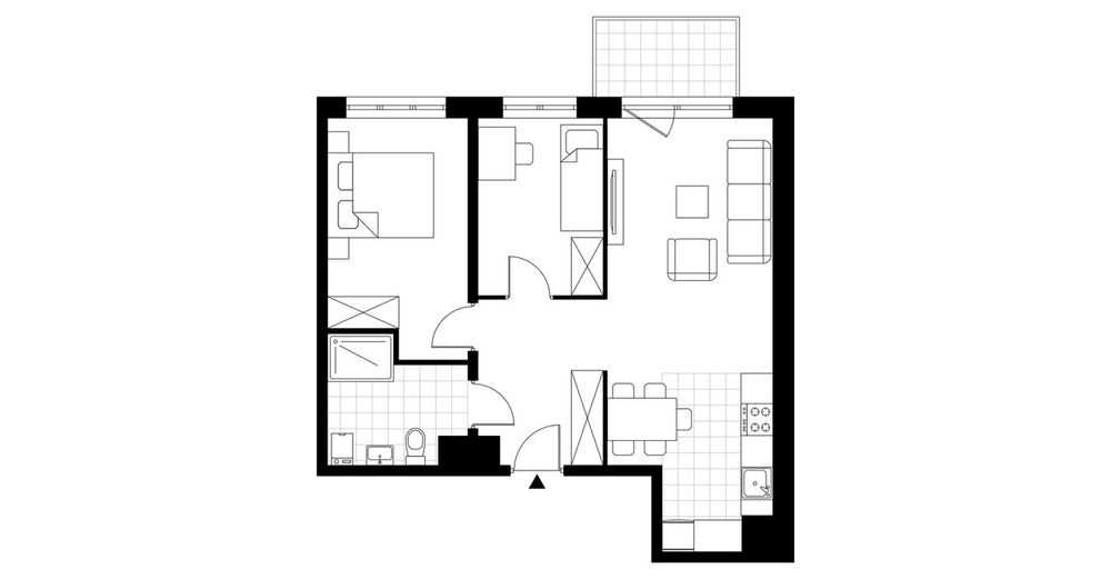 3-pokojowe mieszkanie 56m2 + balkon