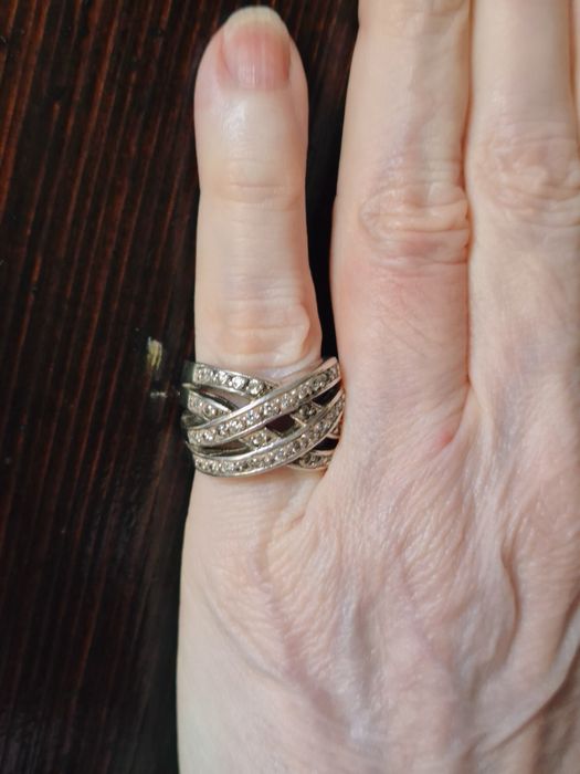 Anel de prata com Marcassites