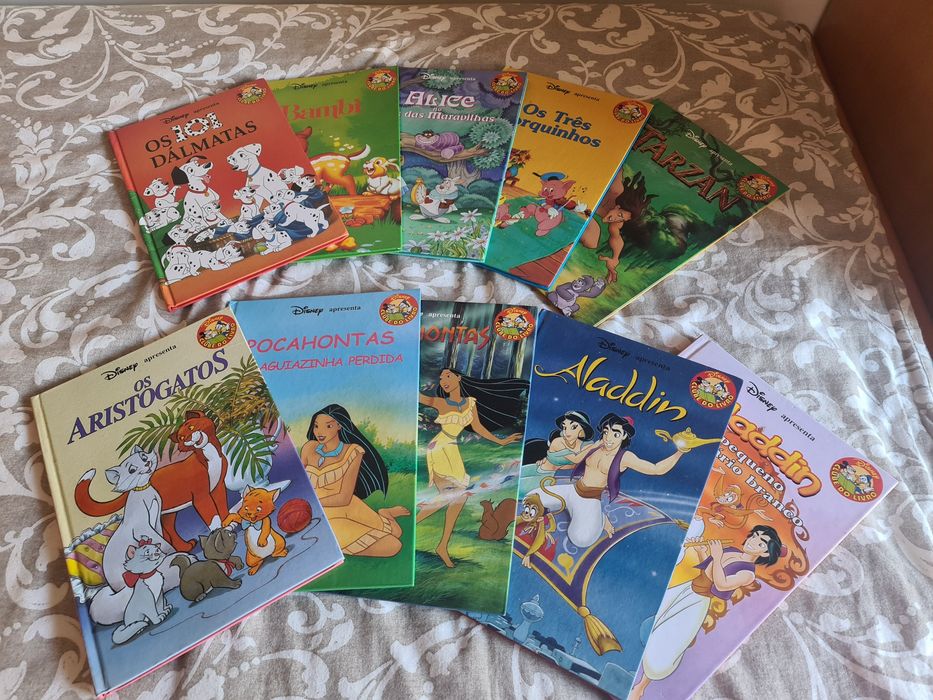 Livros Disney em estantes
