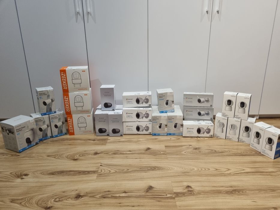 Kamery domowe oraz zewnetrzne, nowe i powystawowe