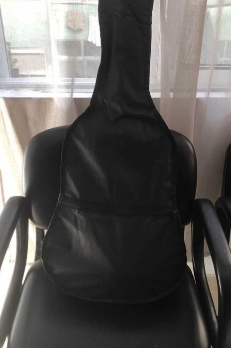 Violão Novo - 38 Polegadas com Capa, Com Pinos, Correia, Capotraste, Paletas, Jogo de cordas Reservas