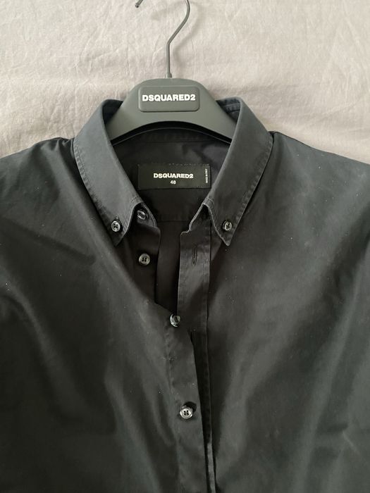 Dsquared2 koszula męska czarna IT48 slim