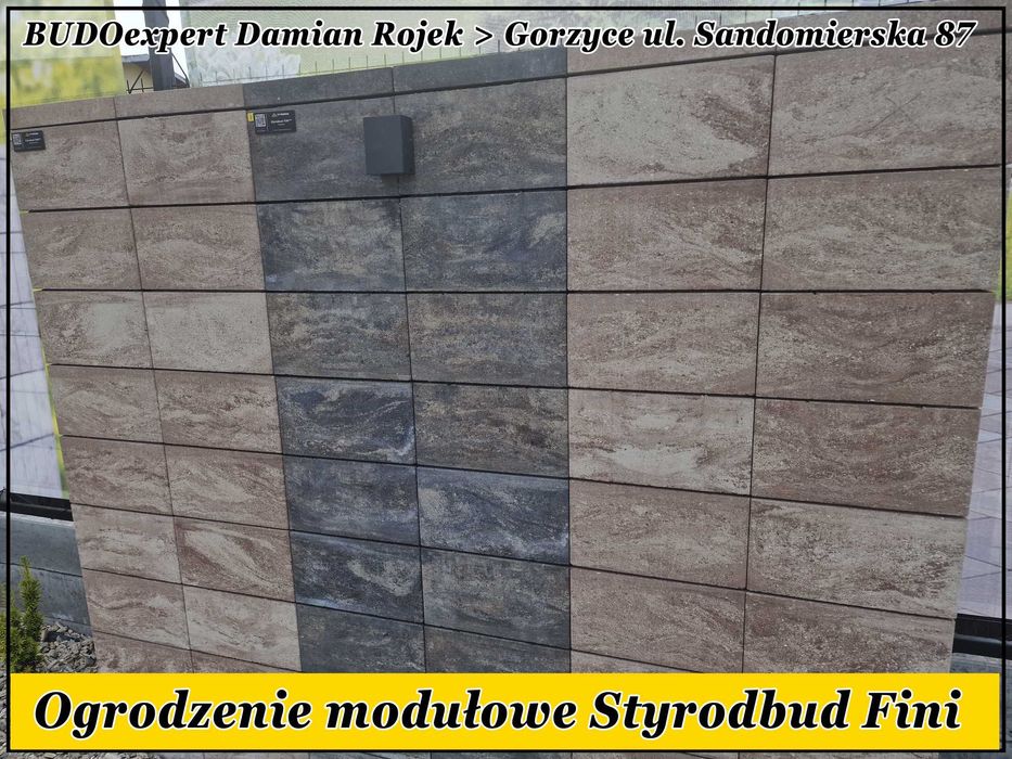 Pustak bloczek gładki modułowy nowoczesny Styrobud FINI 50x20x20
