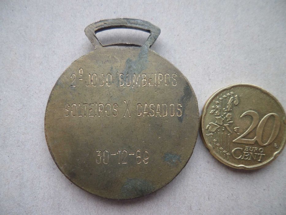 Medalha torneio de Futebol Bombeiros, Casados vs Solteiros  1989