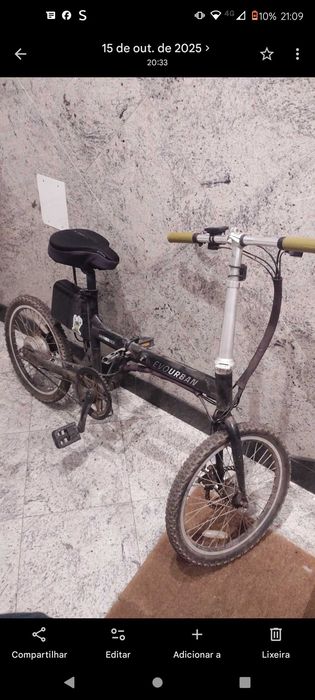 Bicicleta elétrica dobrável