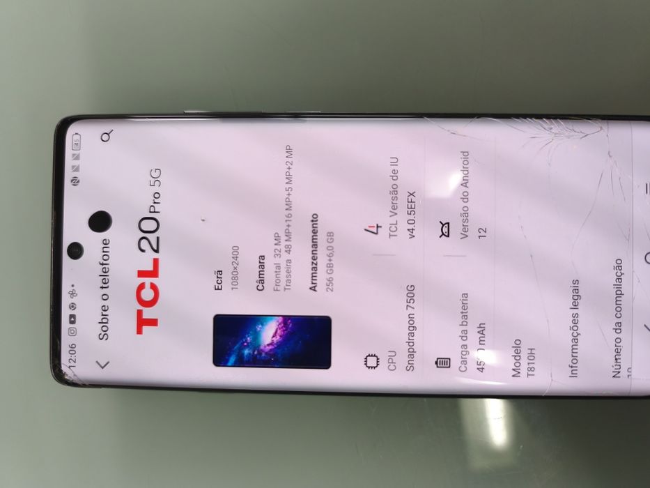 Telemóvel TCL 20 PRO 5G rede Vodafone