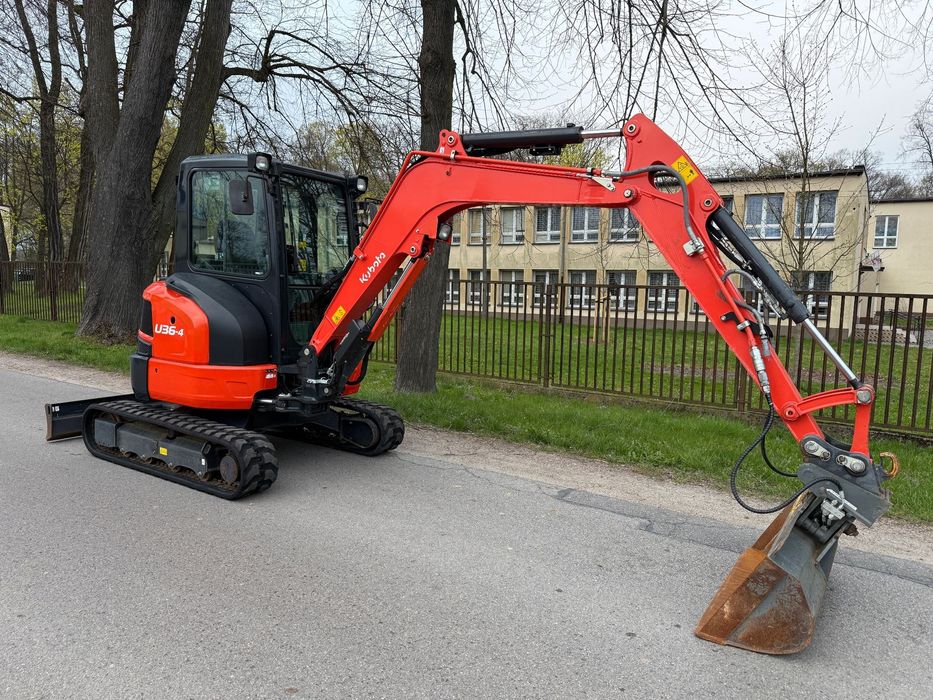 Kubota Minikoparka U36-4  | 2021 rok | Tylko 600 Mth | Złącze Lehnhoff MS03 | 2 Linie
