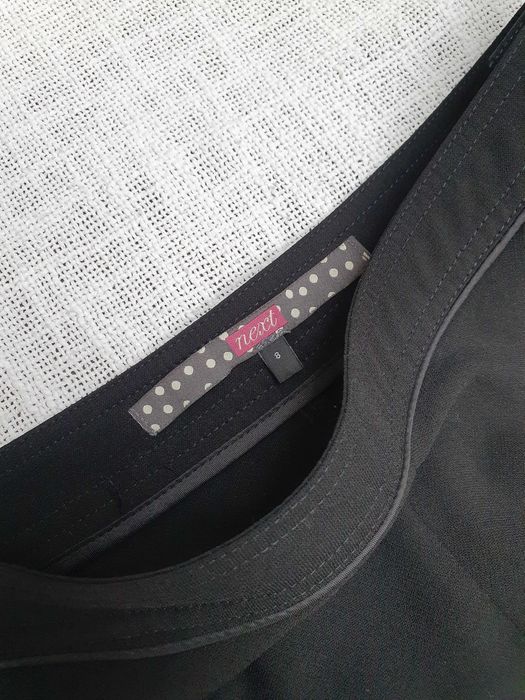 Spódnica Next 36 czarna guziki kieszenie elegancka casual