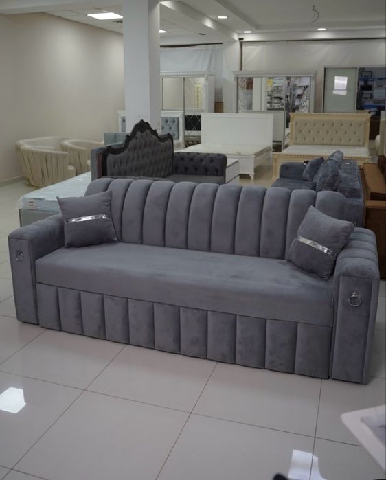 Диван прямий сучасний зручний у вітальню під замовлення доставка