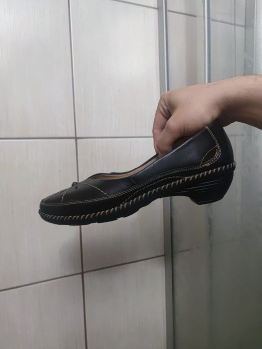 buty damskie 40 Dr. Jurgens mokasyny baleriny półbuty szare brązowe za