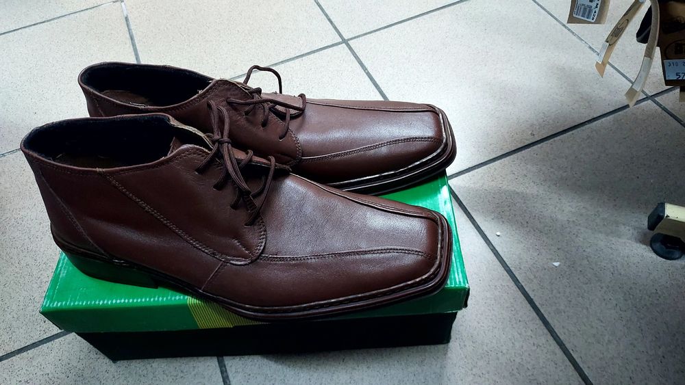 Buty ocieplane meskie rozmiar 44 brazowe