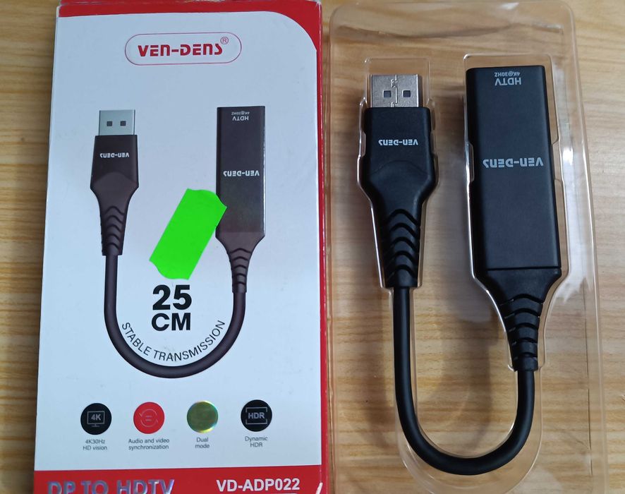 Адаптер VEN-DENS VD-ADP022 DisplayPort - HDMI