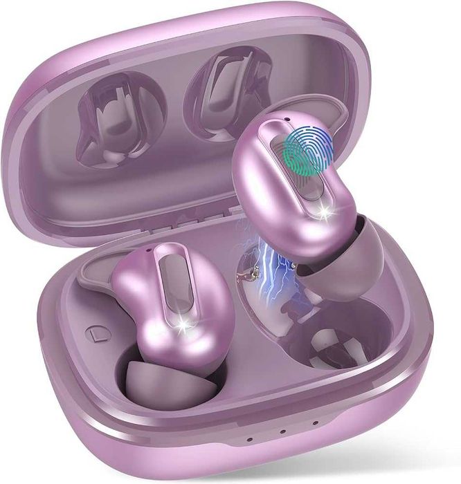 Słuchawki bezprzewodowe AGGOO D20 Sleep Earbuds – fioletowe
