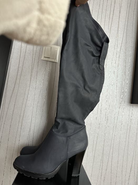 Kozaki 40 Jenny muszkiekterki za kolano obcas 8 cm