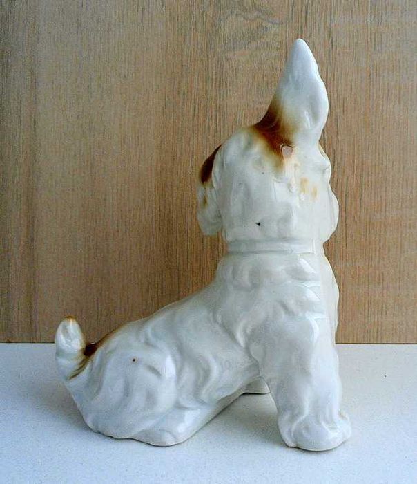"ТЕРЬЕР.СОБАКА" красивая большая статуэтка Германия фарфор