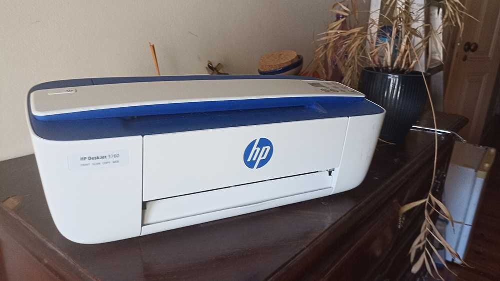 Impressora HP DeskJet 3760 (Multifunções - Jato de Tinta - Wi-Fi - Instant Ink)