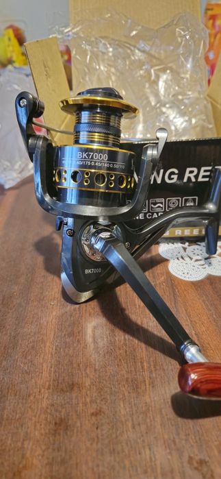 2x Kołowrotek wedkarski na ryby spinning, spławik, feder.