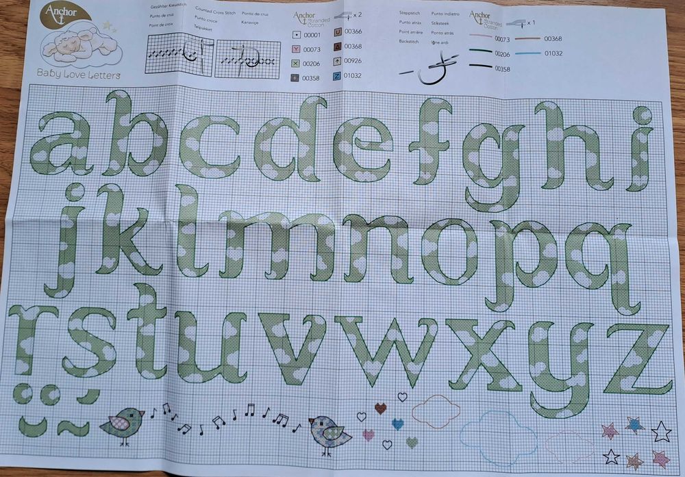Kit Anchor - Abecedário ovelhinhas