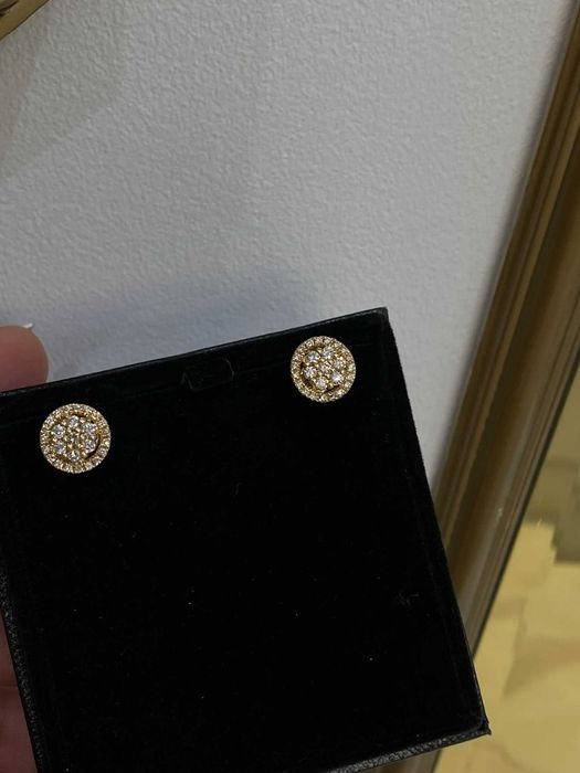 Kolczyki HALO z diamentami 1.00 CT