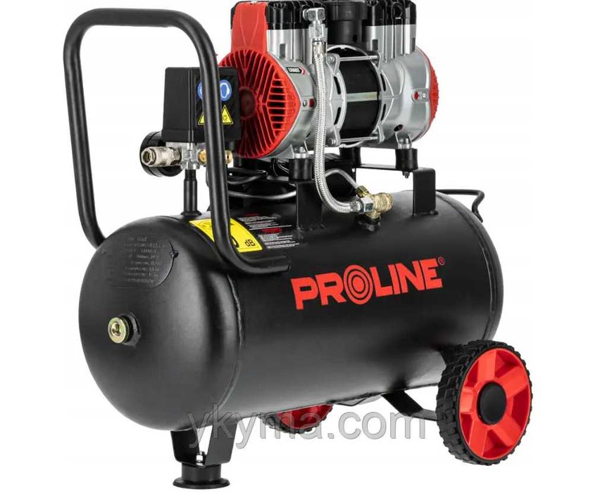 Компресор безмасляний 2-х поршневий PROLINE 24 л 750 Вт 8 бар 167 л/хв