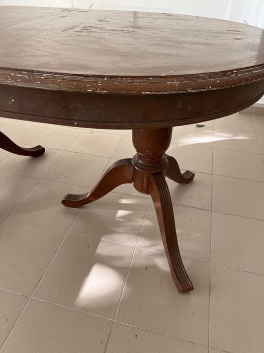 Mesa pé de galo madeira maçica