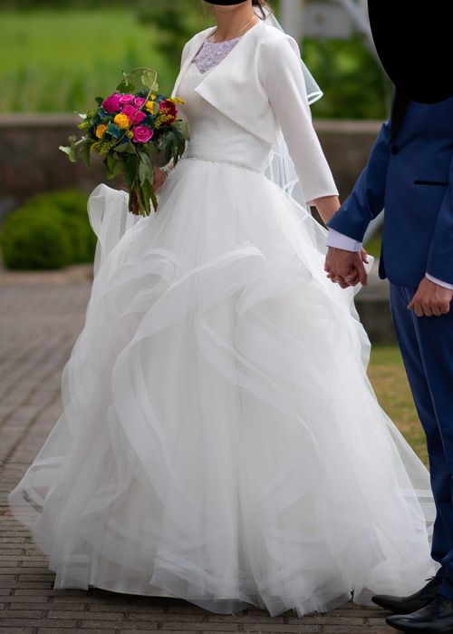 Suknia ślubna z falbanami 36-38 Agnes Bridal Dream