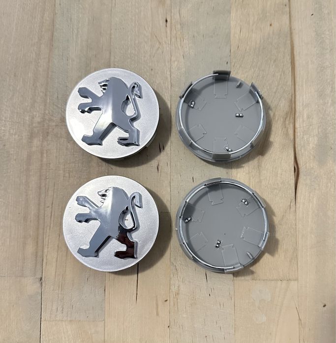 Conjunto 4 Centros Jantes Peugeot 56mm 60mm 65mm 68mm