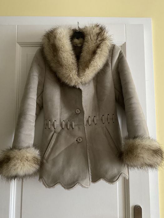 Kożuszek damski cieplutki sztuczny S