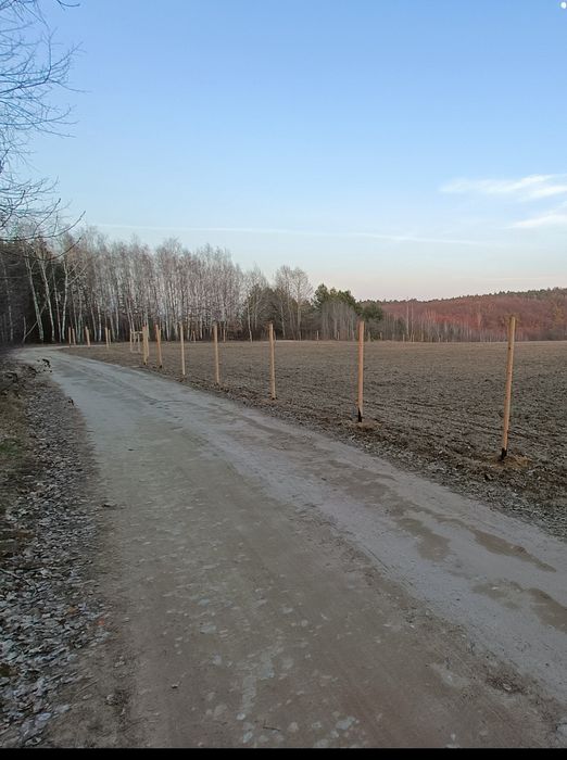 Ogrodzenie leśne tymczasowe budowlane