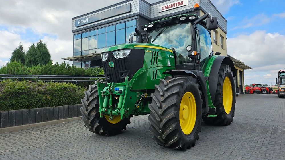 John Deere JD 6210R, 50 km/h, pneumatyka, TUZ, autentyczny przebieg  Finansowanie 0% na 2 lata! Przetestuj przed zakupem! JD 6215,6190,7830